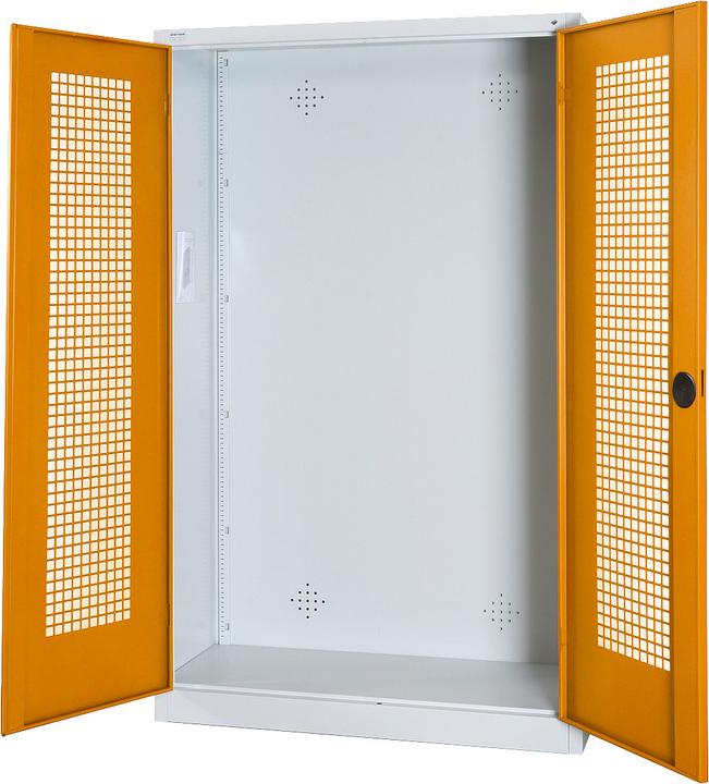 Produktbild C+P Modul-Sportgeräteschrank (HxBxT: 195x120x50 cm, mit Lochblech-Flügeltüren)