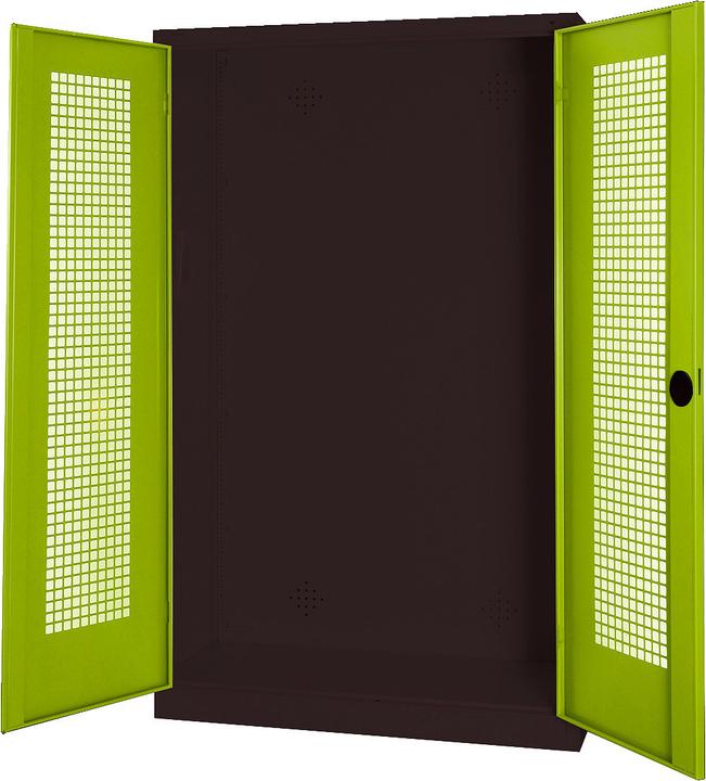 Produktbild C+P Modul-Sportgeräteschrank (HxBxT: 195x120x50 cm, mit Lochblech-Flügeltüren)