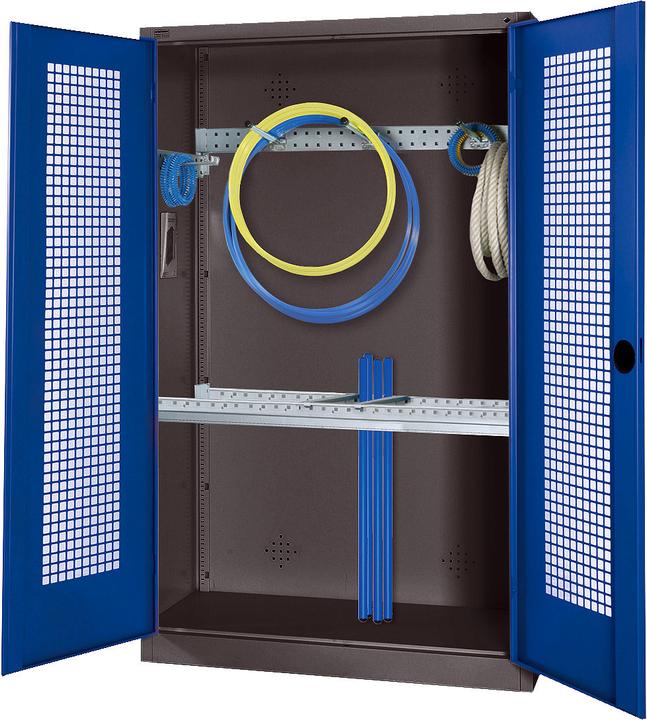 Immagine prodotto C+P Armadio modulare per attrezzature sportive con attrezzatura di base (HxLxP: 195x120x50 cm, con ante
