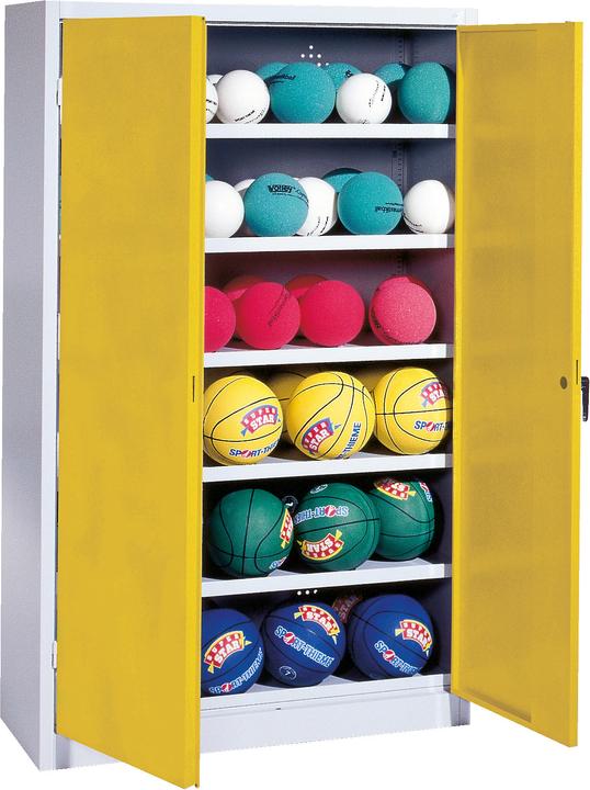 Immagine prodotto C+P Armadio a sfera (HxLxP: 195x93x40 cm, con porte a battente in lamiera piena, tipo 3)