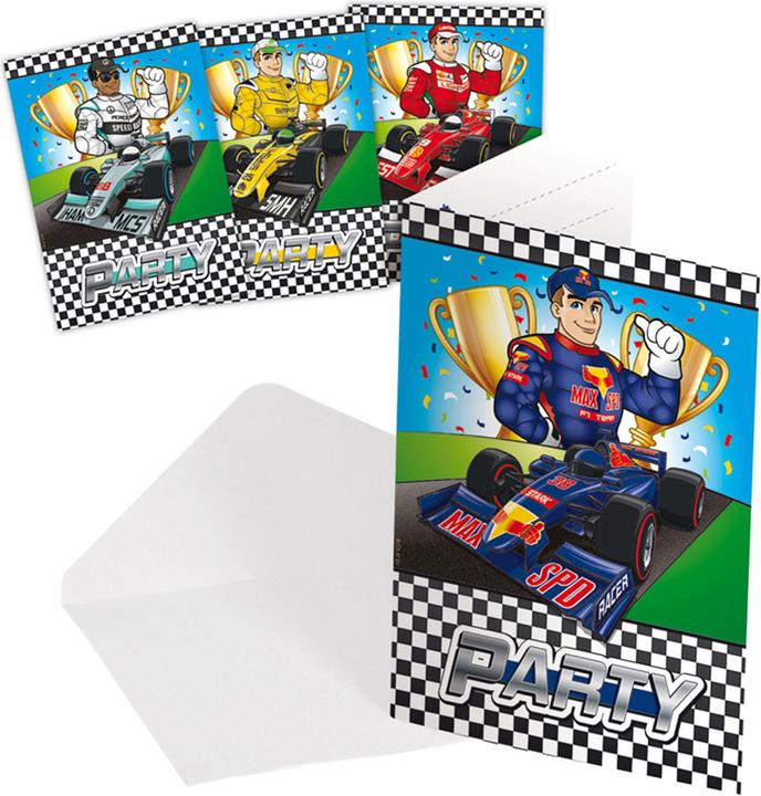 Actual product image Folat Invitations Formula 1, 8st. (8 pcs.)