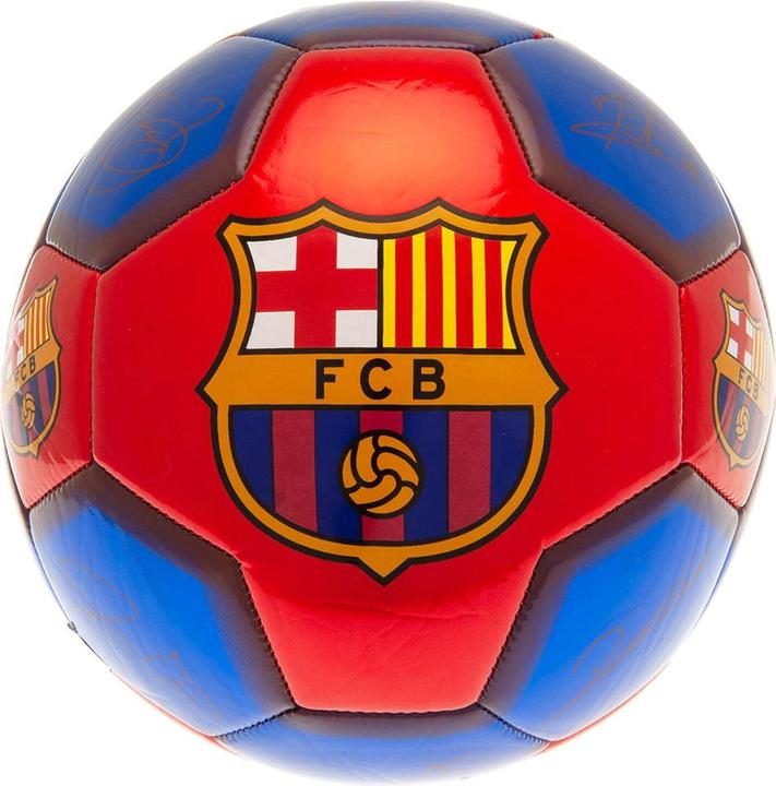 FC Barcelona Fussball mit Unterschriften