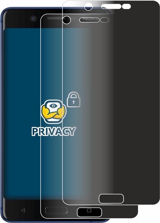 Produktbild BROTECT Sichtschutzfolie Anti-Spy Privacy Folie Blaulicht-Schutz (2 Stück, Nokia 5)