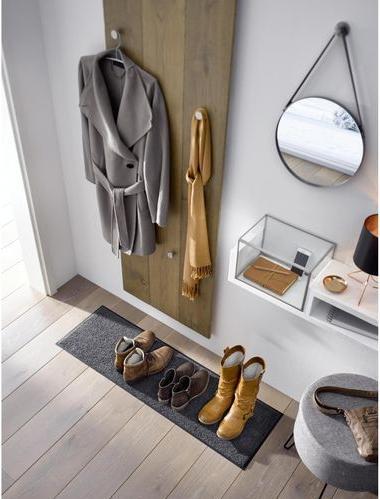 Image du produit Wash + Dry Taille de la chaussure Tapis de pied, Champagne (35 x 120 cm)
