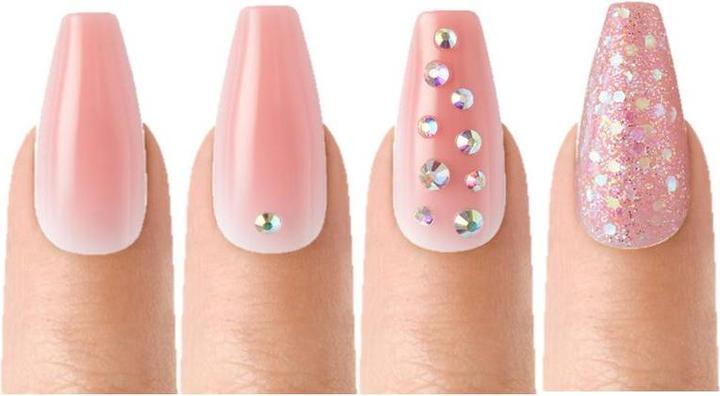 Actual product image KISS Jelly Fantasy Nails - Be Jelly (Artificial nails, Rose)