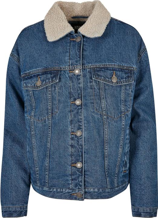 Actual product image Urban Classics Ladies Oversized Sherpa Denim Jacket (4XL)