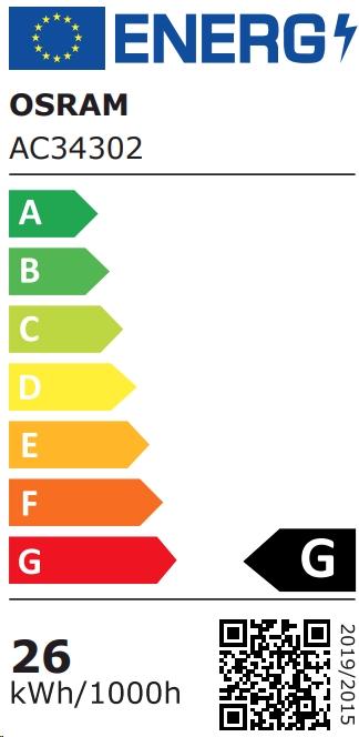 Label énergétique Osram Compact (2G10, 24 W, 1700 lm, 1 x, A)