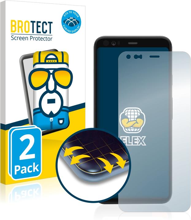 Actual product image BROTECT Full-Cover Protector (2 Piece, Google Pixel 4)