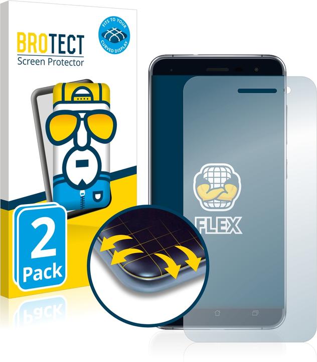 Produktbild BROTECT Full-Cover Displayschutz (2 Stück, Asus Zenfone 3)