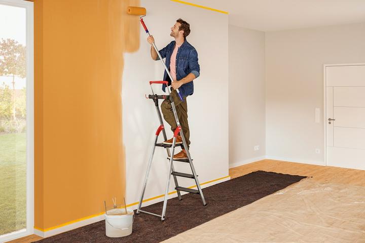 Actual product image Hailo L100 TopLine, aluminium safety stepladder, 7 steps (Stile, 17 cm)