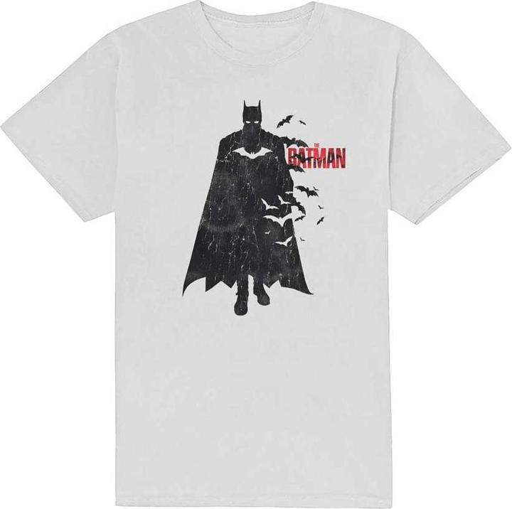 Batman Unisex Adult Distressed Cotton T-Shirt