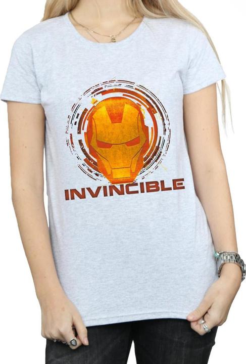 Actual product image Womens/Ladies Iron Man Invincible Cotton T-Shirt (XL)