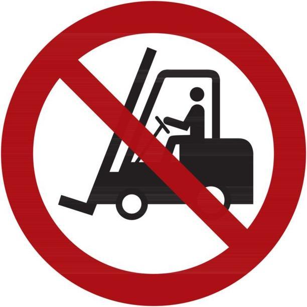 Immagine prodotto Segnali di divieto Vietato l’accesso a carrelli elevatori