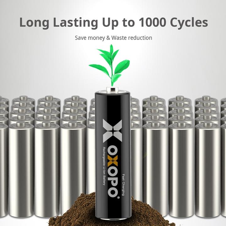 Actual product image Oxopo Rechargeable Battery (4 pcs., AA, 2775 mAh)