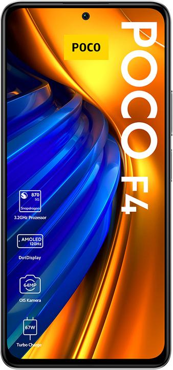 Productafbeelding Xiaomi Poco F4 (256 GB, Maanlicht zilver, 6.67", Dubbele SIM, 64 Mpx, 5G)