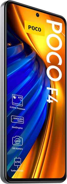 Productafbeelding Xiaomi Poco F4 (256 GB, Maanlicht zilver, 6.67", Dubbele SIM, 64 Mpx, 5G)