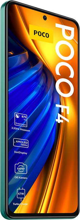 Actual product image Xiaomi Poco F4 (256 GB, Nebula Green, 6.67", Dual SIM, 64 Mpx, 5G)