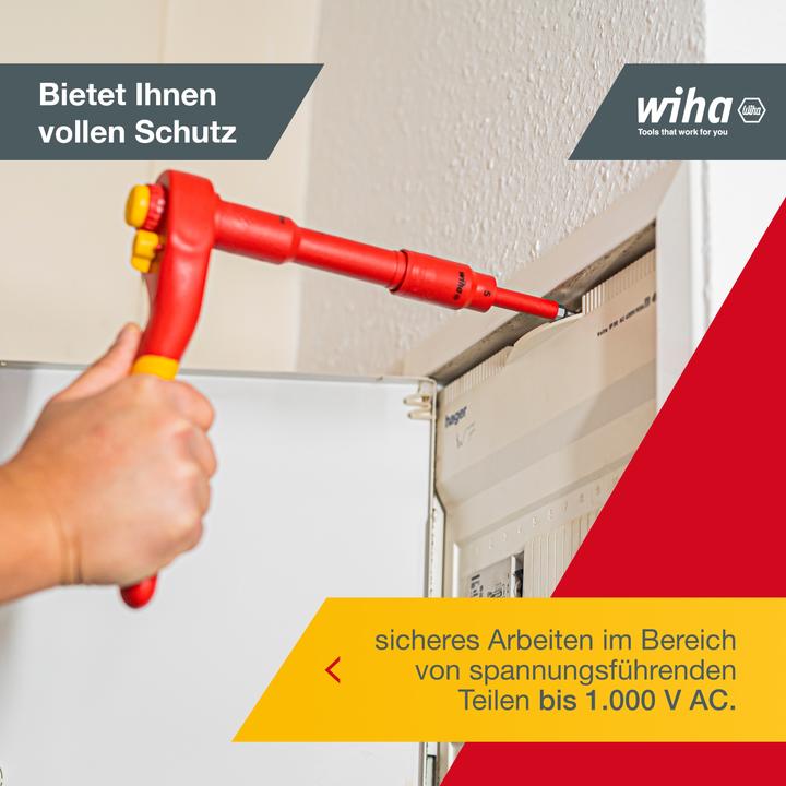 Actual product image Wiha Ratchet spanner set