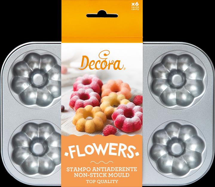 Produktbild Decora Antihaftbeschichtete Backform - Blumen (7.5cm) (18 cm)