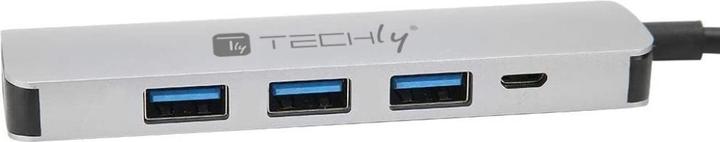 Immagine prodotto Techly USB3.1 Super Speed Hub 4 porte con cavo USB tipo C PD (USB-C, 4 Porti)