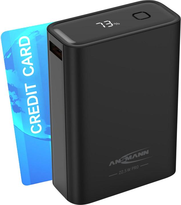 Produktbild Ansmann Powerbank 20000 mAh PB222PD schwarz (20000 mAh, 22.50 W, 88 Wh)