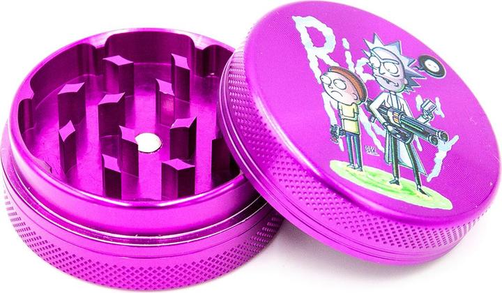 Image du produit BestV Rick and Morty Aluminium Grinder Purple 2 Parts 50mm