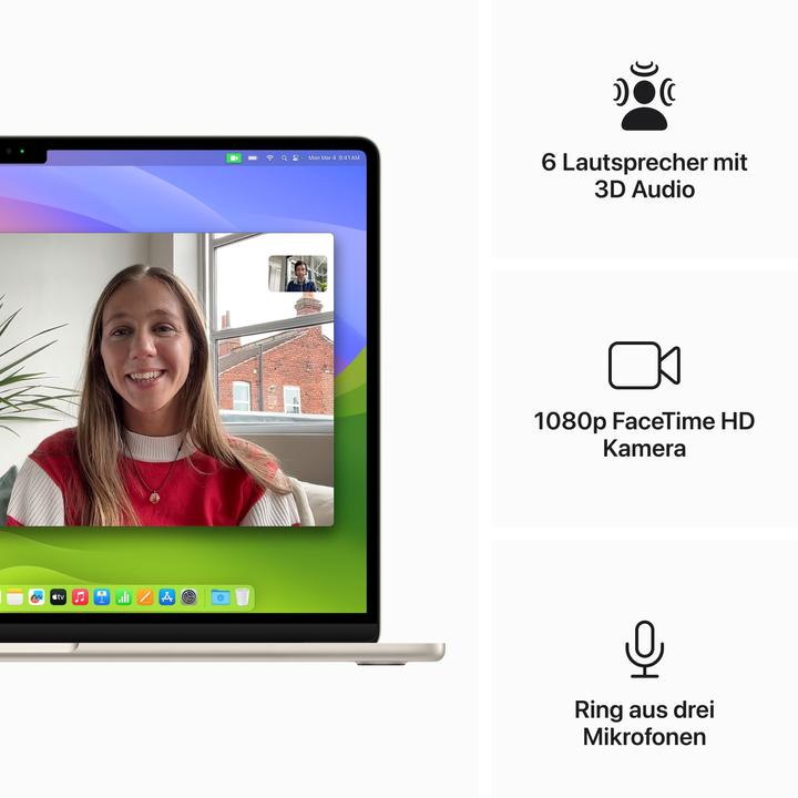 Produktbild Apple MacBook Air – 2024 (15", M3, 8 GB, 1000 GB, DE)