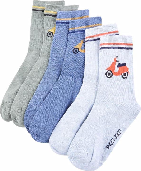 Kaki, Bleu chiné, Bleu clair-mélange