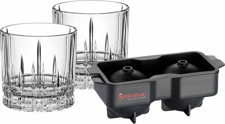 Actual product image Spiegelau Whisky Glasses + Ice Cube Mould Perfect Serve (3.68 dl, 3 x, Whisky glass)