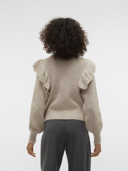 Immagine prodotto Vero Moda Maglia con collo alto e manica a palloncino (L)
