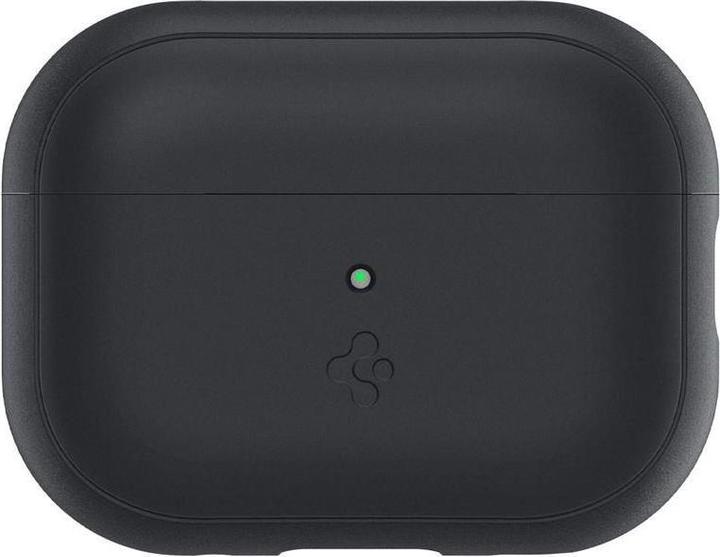 Actual product image Spigen SILICONE FIT STRAP Apple AIRPODS PRO 1 / 2 BLACK/PHANTOM GREEN (Headphone bag)