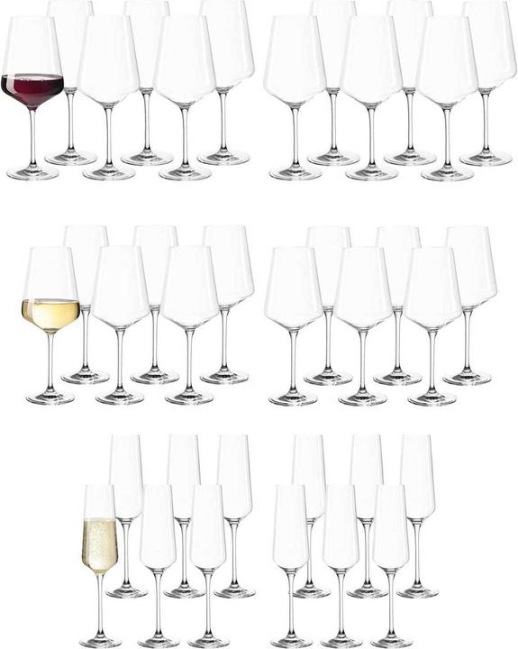 Leonardo PUCCINI glass set (36 Glasses, Wine glasses set)