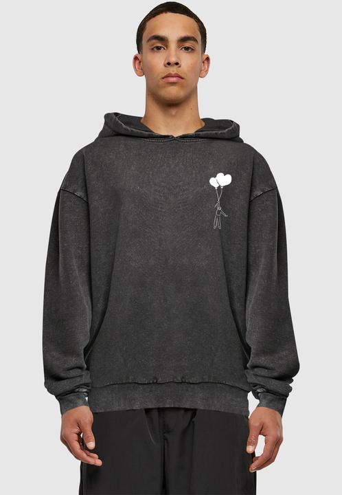 Produktbild Merchcode Love In The Air Acid Washed Oversize Hoody - 177189 (L)