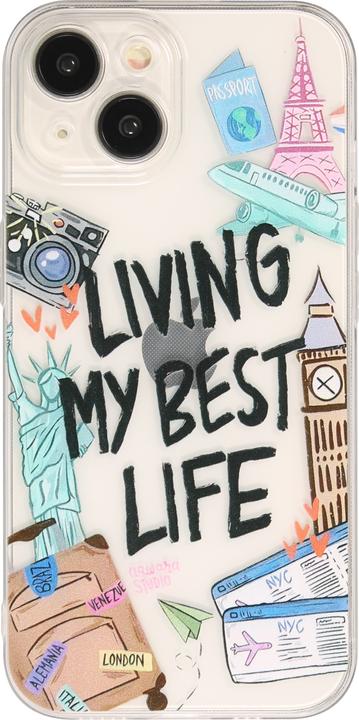 Actual product image PhoneLook Cover it Silicone Cover Living my best Life (Apple iPhone 14)