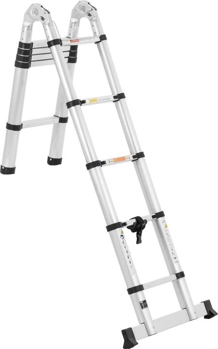 Produktbild MSW Klappbare Alu-Teleskopleiter (Teleskopleiter, 84 cm)