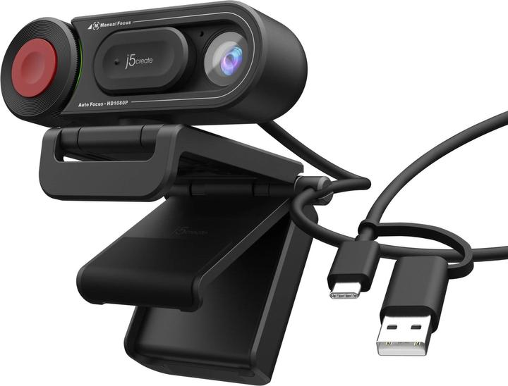 Produktbild j5Create JVU250 Webcam HD avec mise au point automatique et manuelle, 2 MP, 1920 x 1080 pixels, 30 i (2 Mpx)