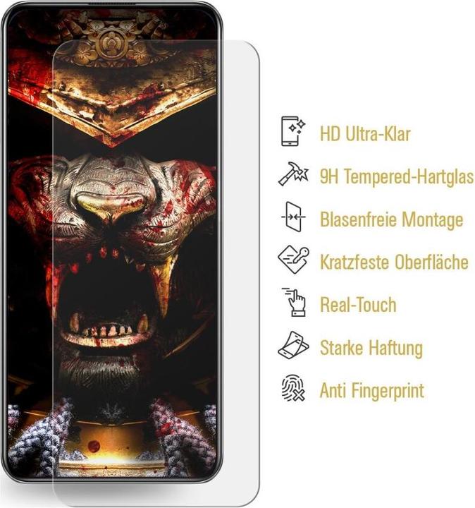 Produktbild Protectorking 3x 3D A++ echtes Tempered 9H Panzerhartglas KLAR (3 Stück, Samsung Galaxy A73 5G)