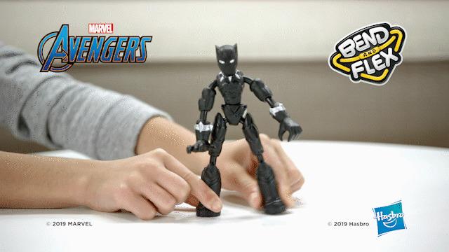 Produktbild Hasbro Marvel Avengers Bend And Flex Black Panther Figur