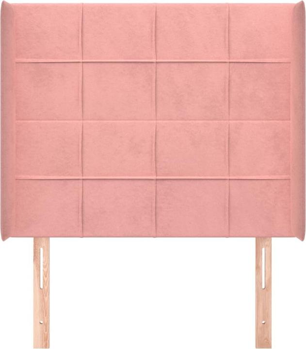 Image du produit VidaXL Kopfteil mit Ohren Rosa 103x16x118/128 cm Samt,Farbe (103 x 16 x 128 cm)