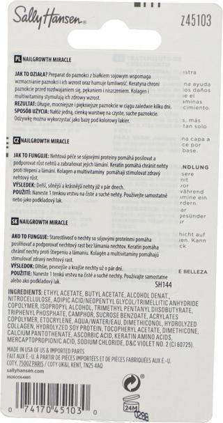Image du produit Sally Hansen Nailgrowth Miracle (13.30 ml)