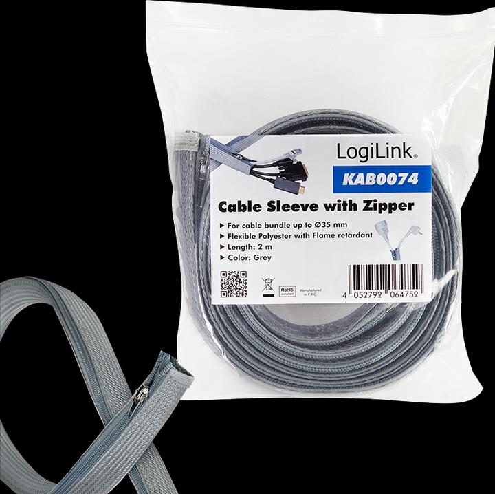 Produktbild LogiLink Kabelschutzschlauch (Kabelschlauch, 200 cm)