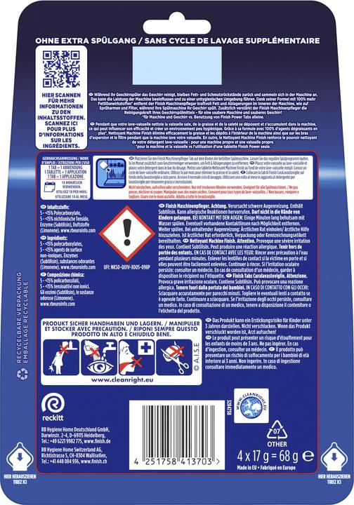 Image du produit Finish Conservateur de machines (Tabs)