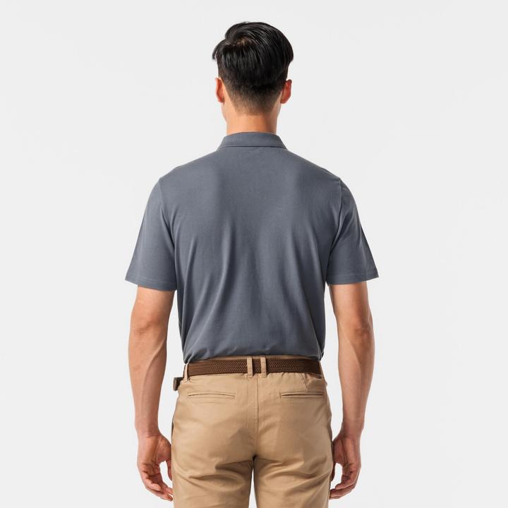 Immagine prodotto Inesis Herren Golf Poloshirt kurzarm 100 % Baumwolle - MW100 dunkelgrau (4XL)