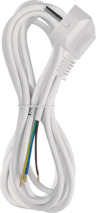 Actual product image Emos Mains cable PVC 3x 0.75mm2, 3m, white (3 m)