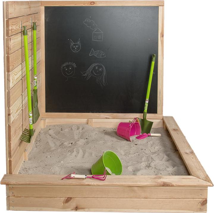 Actual product image Esschert Design Corner sandpit with board