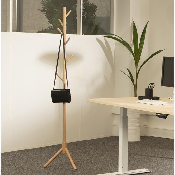Immagine prodotto Unilux Appendiabiti MIKADO, 8 ganci, design salvaspazio in legno di faggio, ganci arrotondati,...