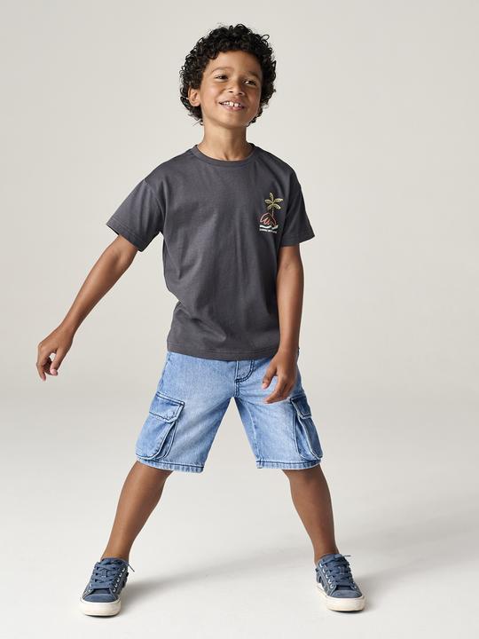 Produktbild Vertbaudet Jungen T-Shirt mit Motiv vorn und hinten, mit Recycling-Baumwolle (92)