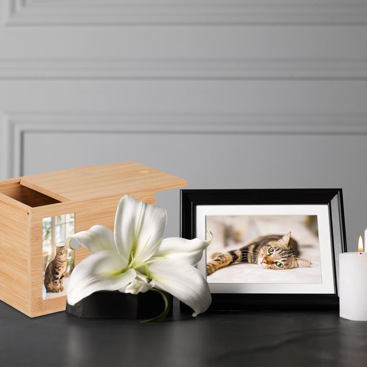 Actual product image Relaxdays Pet urn (19.5 x 14.5 x 14.5 cm, 3 l)