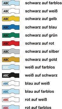 Energie-Label Brother Tze-325 (0.90 cm, Schwarz, Weiss)
