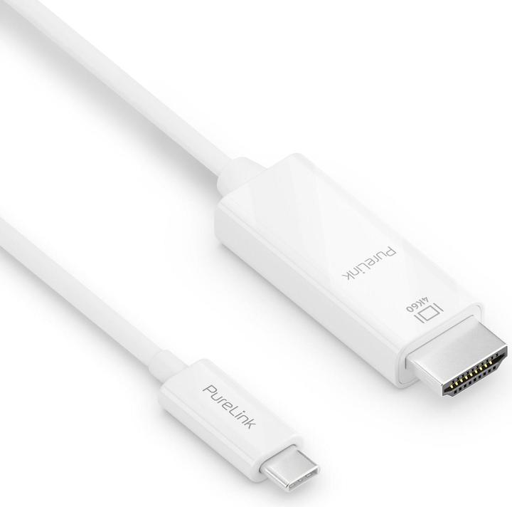 Image du produit Purelink Câble IS2200-010 USB Type-C - HDMI, 1 m, blanc (1 m, USB Type C)